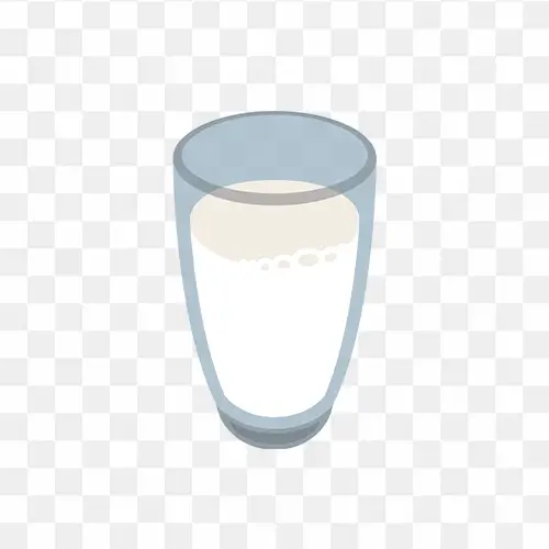 Milk glass Vector illustration png image